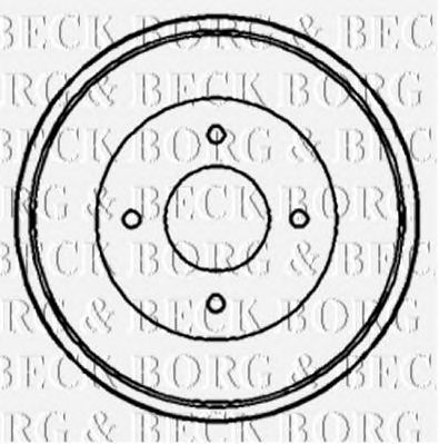 BORG & BECK bbr7082 -  Тормозной барабан